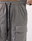 【thom/krom】 UNISEX COTTON CARGO RIB PANTS MP7_ROCK