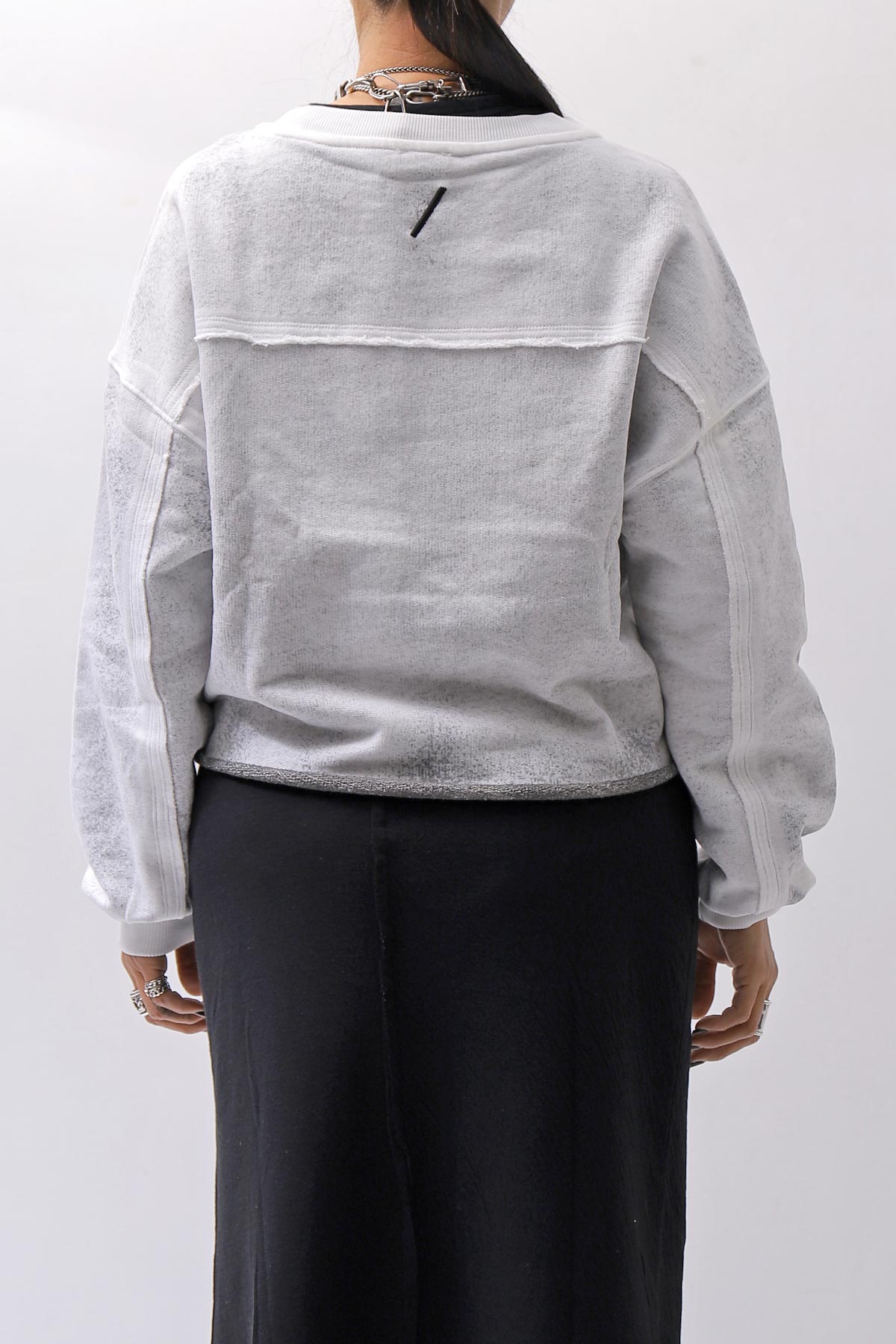 【thom/krom】 LIGHT SWEAT SHORT TOP WS496_SPRAY GREY