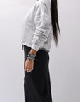【thom/krom】 LIGHT SWEAT SHORT TOP WS496_SPRAY GREY
