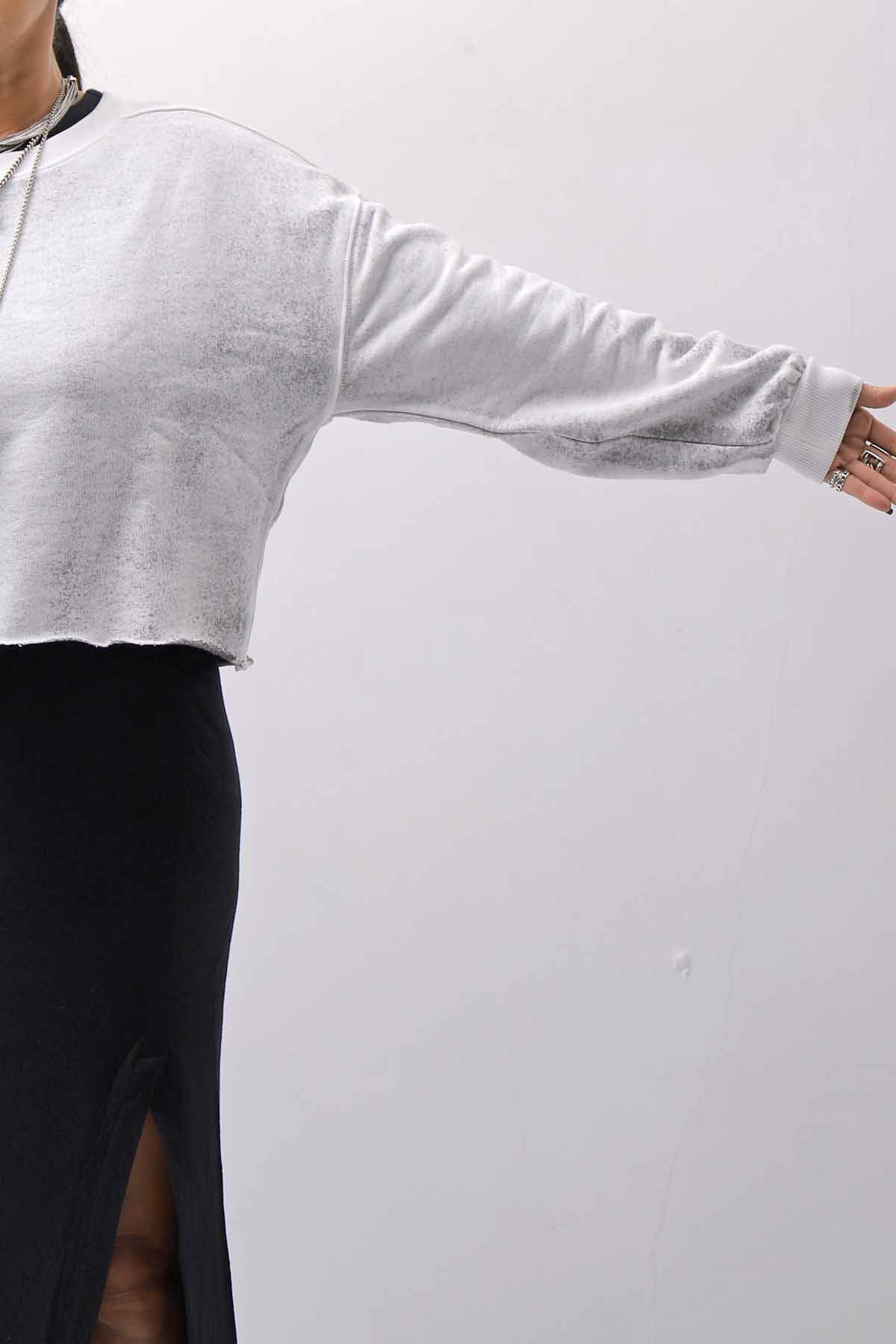 【thom/krom】 LIGHT SWEAT SHORT TOP WS496_SPRAY GREY
