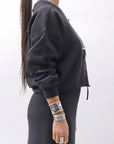【thom/krom】 LIGHT SWEAT SHORT TOP WS496_BLACK