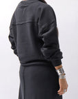 【thom/krom】 LIGHT SWEAT SHORT TOP WS496_BLACK