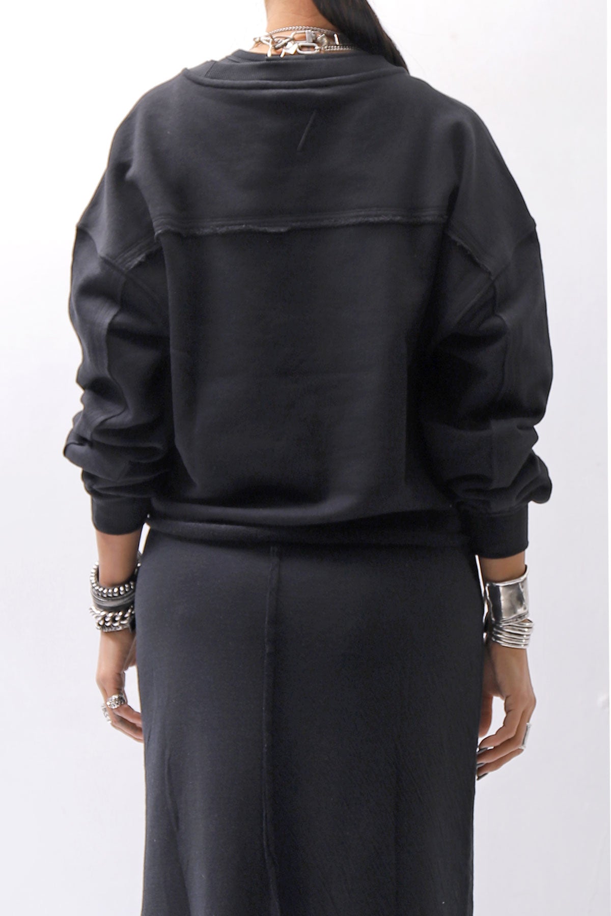 【thom/krom】 LIGHT SWEAT SHORT TOP WS496_BLACK