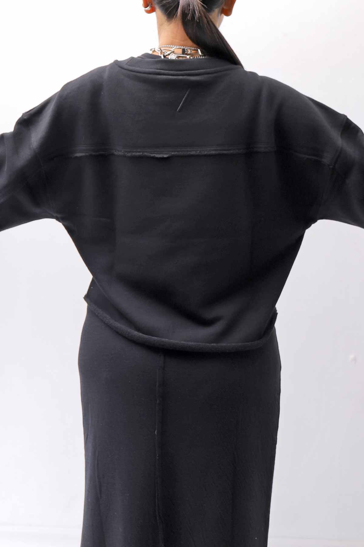 【thom/krom】 LIGHT SWEAT SHORT TOP WS496_BLACK