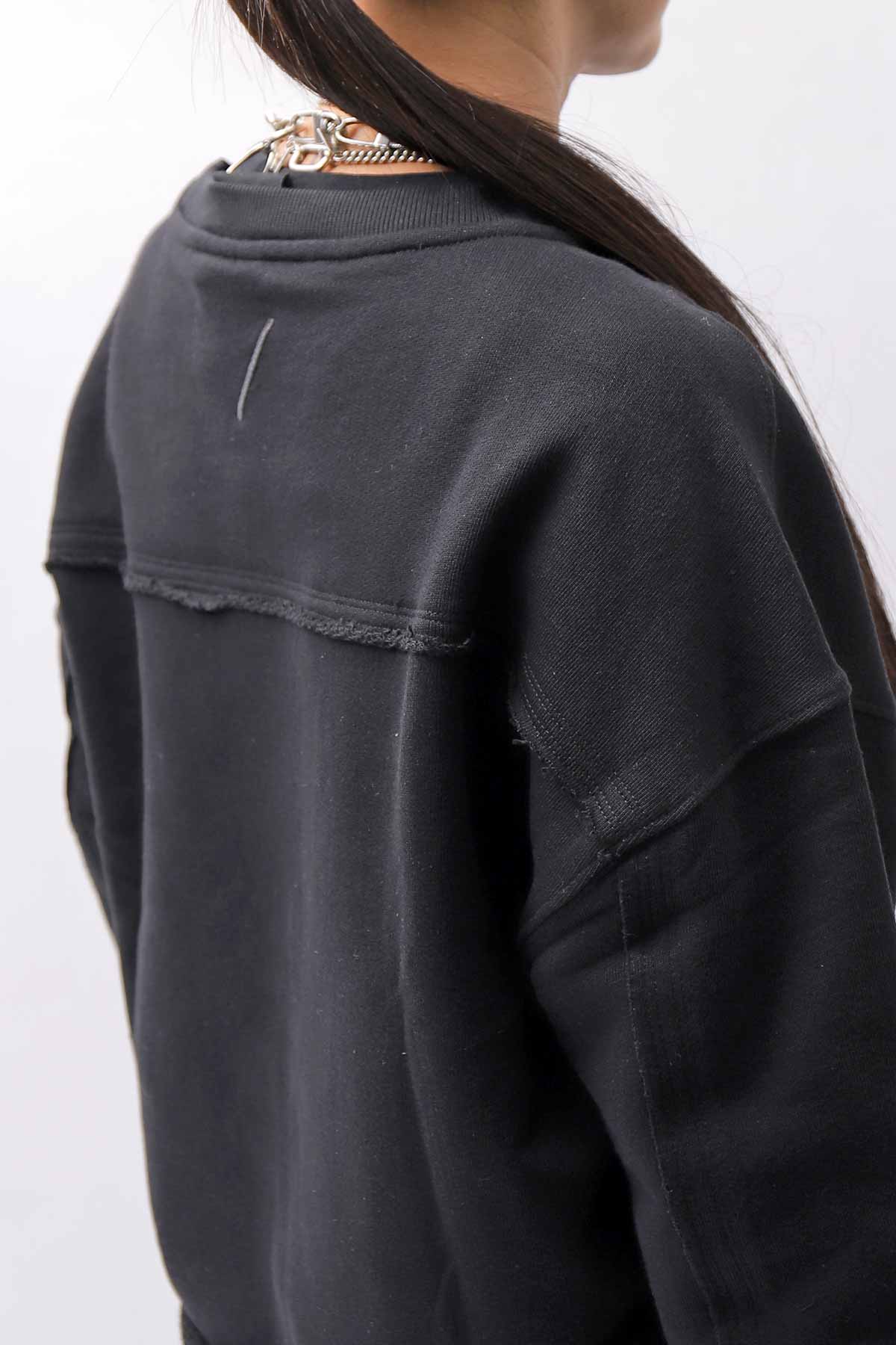 【thom/krom】 LIGHT SWEAT SHORT TOP WS496_BLACK