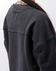 【thom/krom】 LIGHT SWEAT SHORT TOP WS496_BLACK