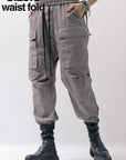 【thom/krom】 UNISEX COTTON CARGO RIB PANTS MP7_ROCK