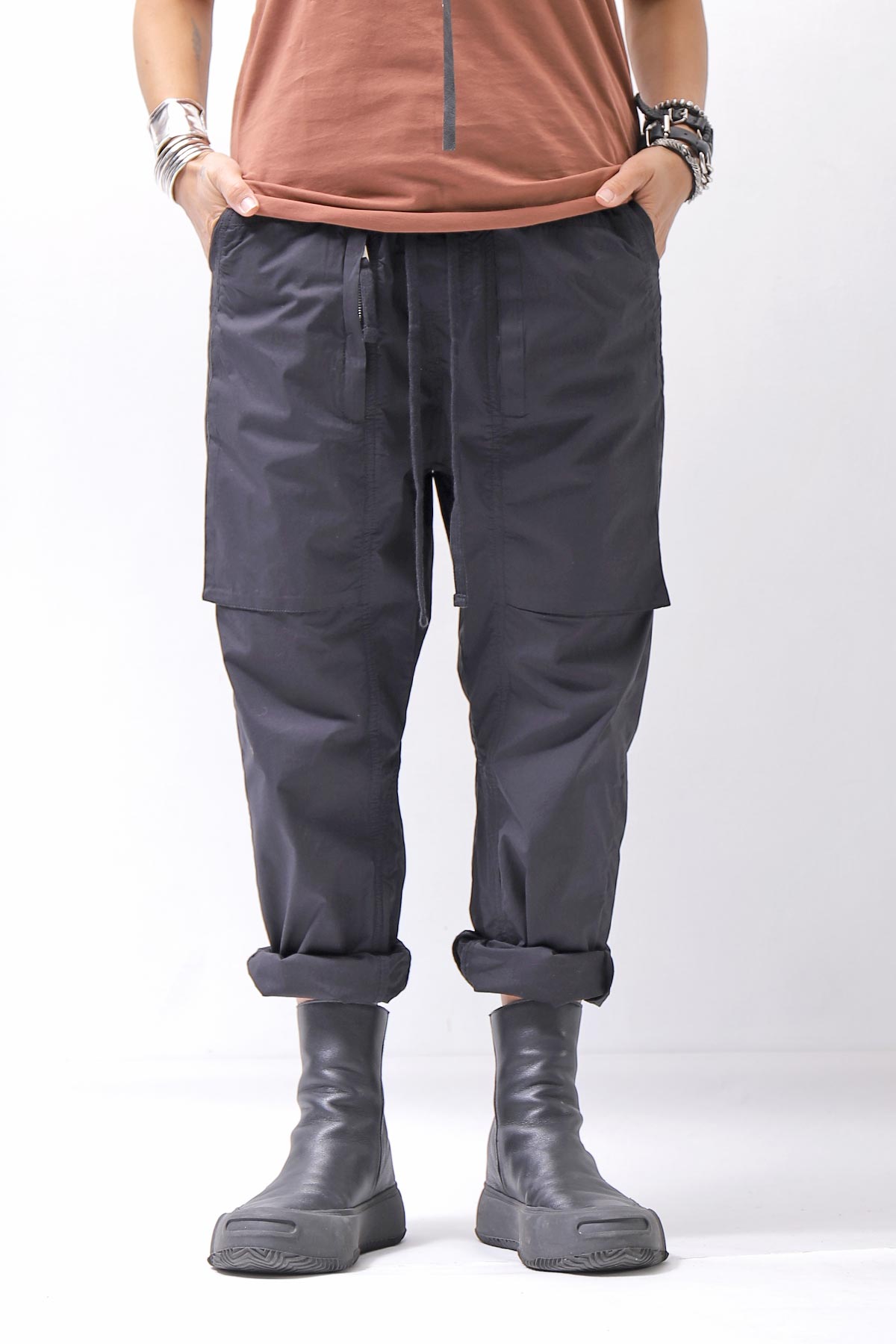 【thom/krom】 UNISEX EASY COTTON PANTS MP34_BLACK