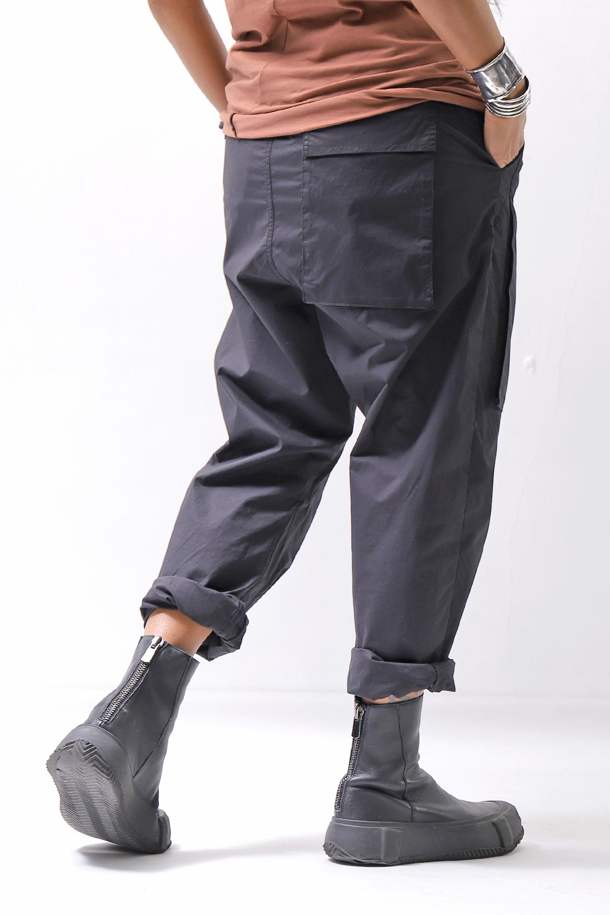 【thom/krom】 UNISEX EASY COTTON PANTS MP34_BLACK