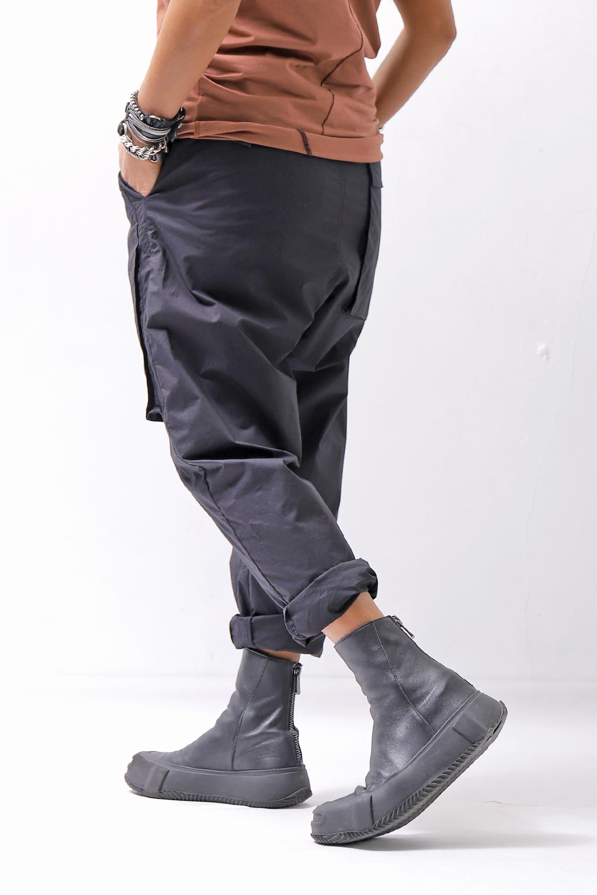 【thom/krom】 UNISEX EASY COTTON PANTS MP34_BLACK
