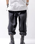 【Andrea Ya'aqov】 UNISEX 2WAY SHOULDER SALOPETTE PARACHUTE PANTS PAK71_BLACK