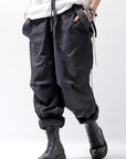 【Andrea Ya'aqov】 UNISEX 2WAY SHOULDER SALOPETTE PARACHUTE PANTS PAK71_BLACK