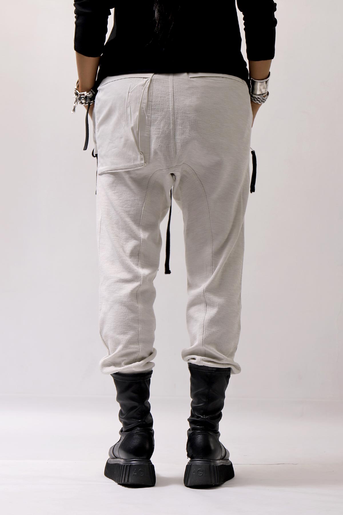 【thom/krom】 UNISEX COTTON DOUBLE FACE RIB PANTS MTS467_DUNE