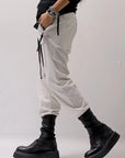 【thom/krom】 UNISEX COTTON DOUBLE FACE RIB PANTS MTS467_DUNE