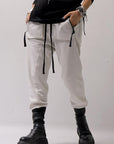 【thom/krom】 UNISEX COTTON DOUBLE FACE RIB PANTS MTS467_DUNE