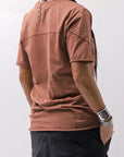 【thom/krom】 UNISEX REGULAR FIT COTTON TEE MTS924_RED WOOD