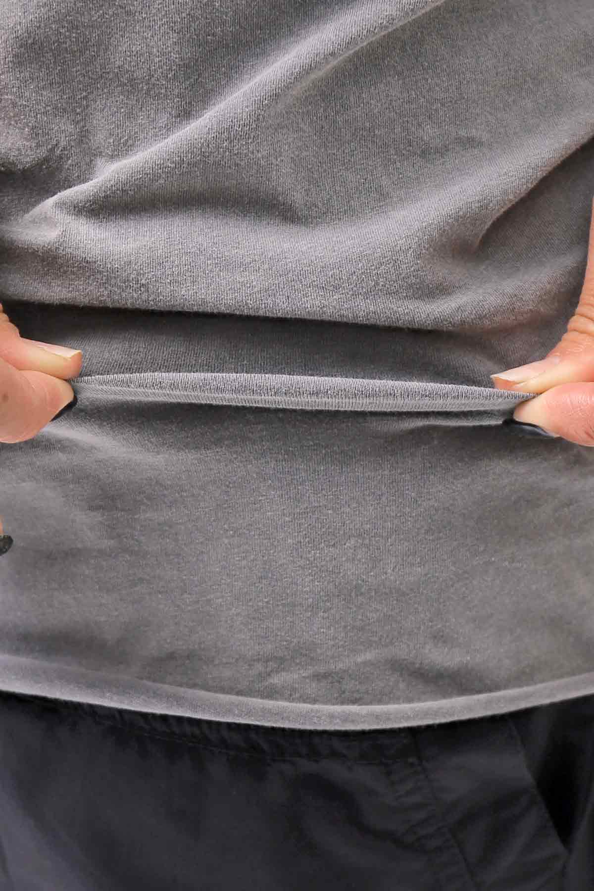 【thom/krom】 UNISEX REGULAR FIT COTTON TEE MTS924_DARK USED GREY