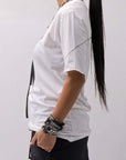 【thom/krom】 UNISEX REGULAR FIT COTTON TEE MTS924_OFF WHITE