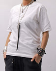 【thom/krom】 UNISEX REGULAR FIT COTTON TEE MTS924_OFF WHITE
