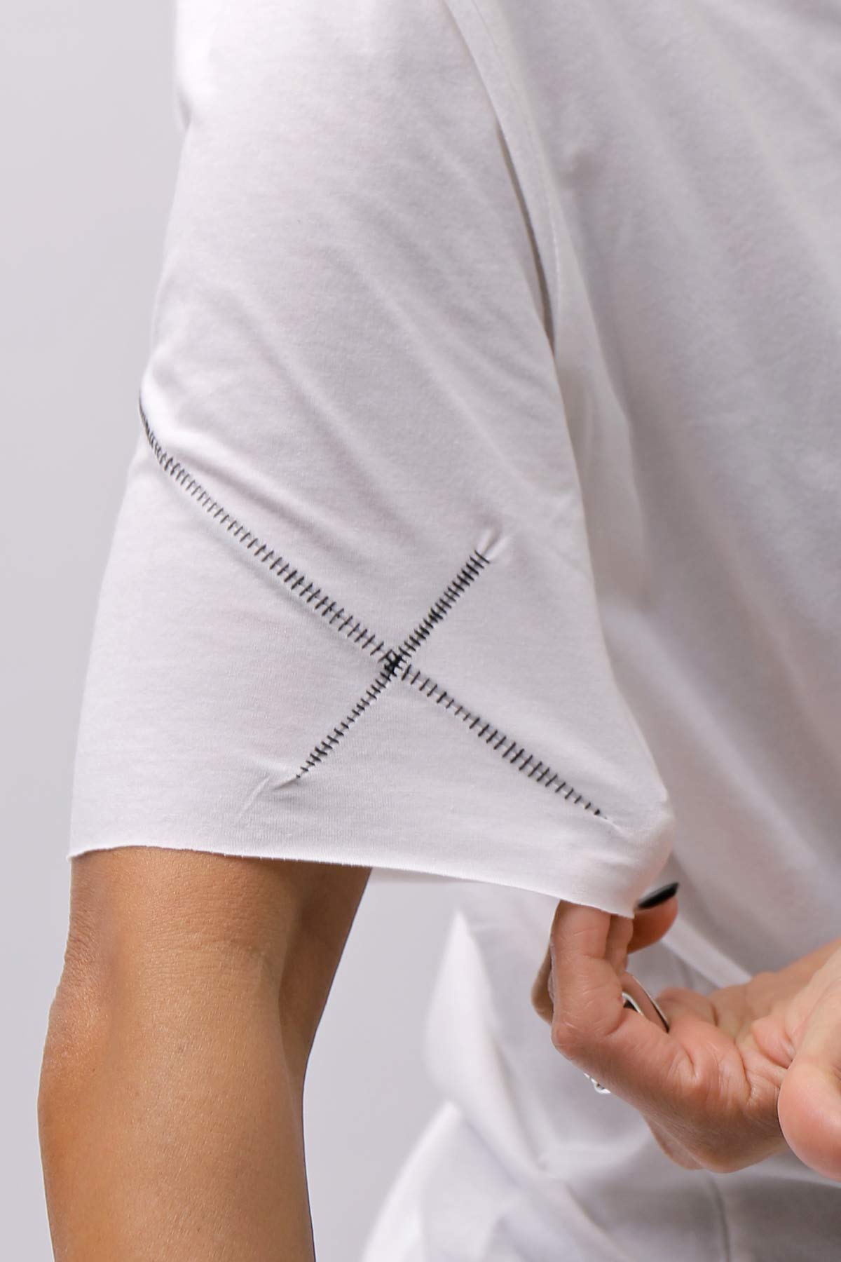 【thom/krom】 UNISEX REGULAR FIT COTTON TEE MTS924_OFF WHITE