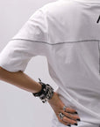 【thom/krom】 UNISEX REGULAR FIT COTTON TEE MTS924_OFF WHITE