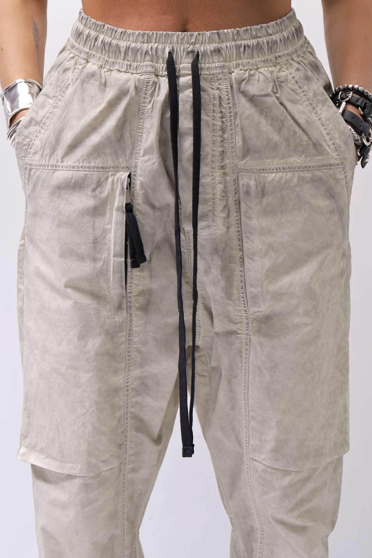 【thom/krom】 UNISEX EASY COTTON PANTS MP34_VEGETAL STONE