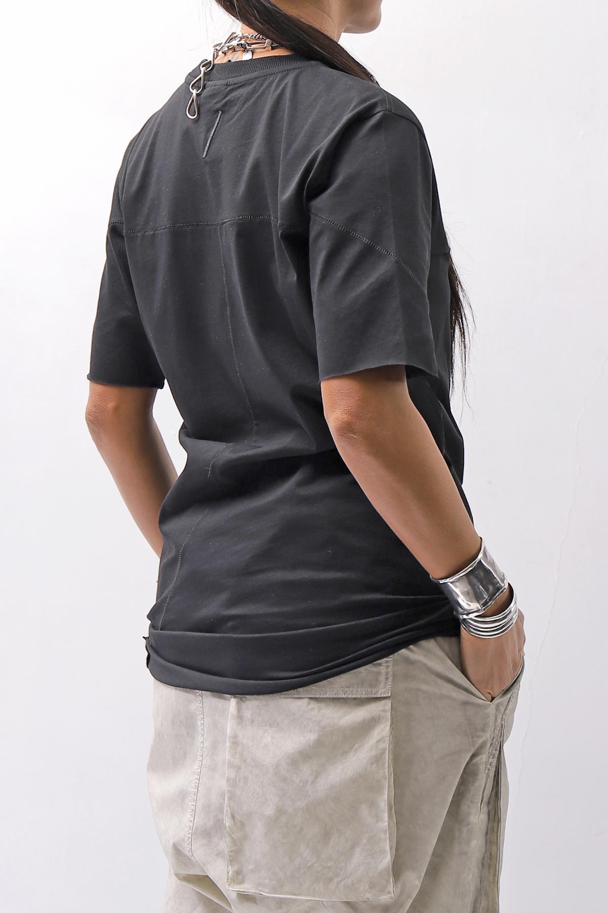 【thom/krom】 UNISEX REGULAR FIT COTTON TEE MTS924_BLACK