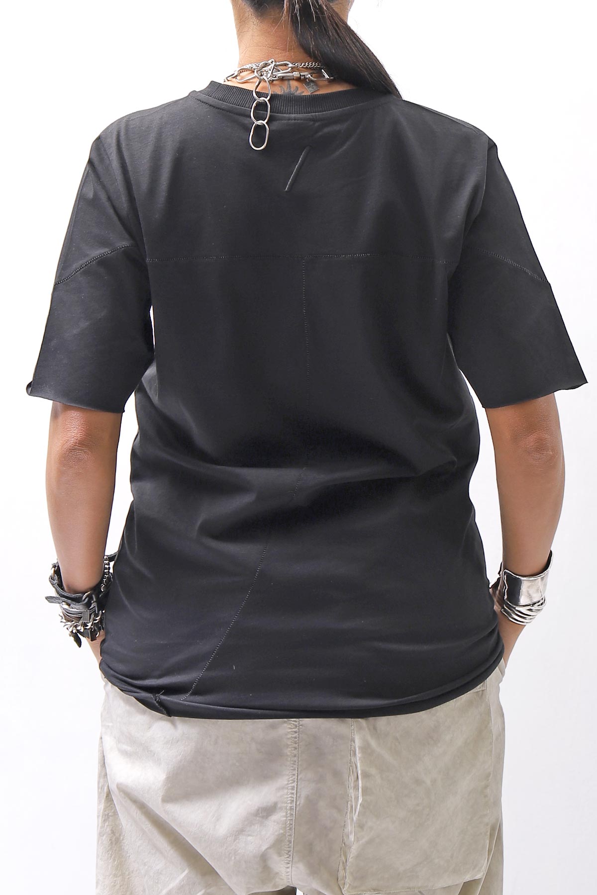 【thom/krom】 UNISEX REGULAR FIT COTTON TEE MTS924_BLACK