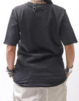【thom/krom】 UNISEX REGULAR FIT COTTON TEE MTS924_BLACK