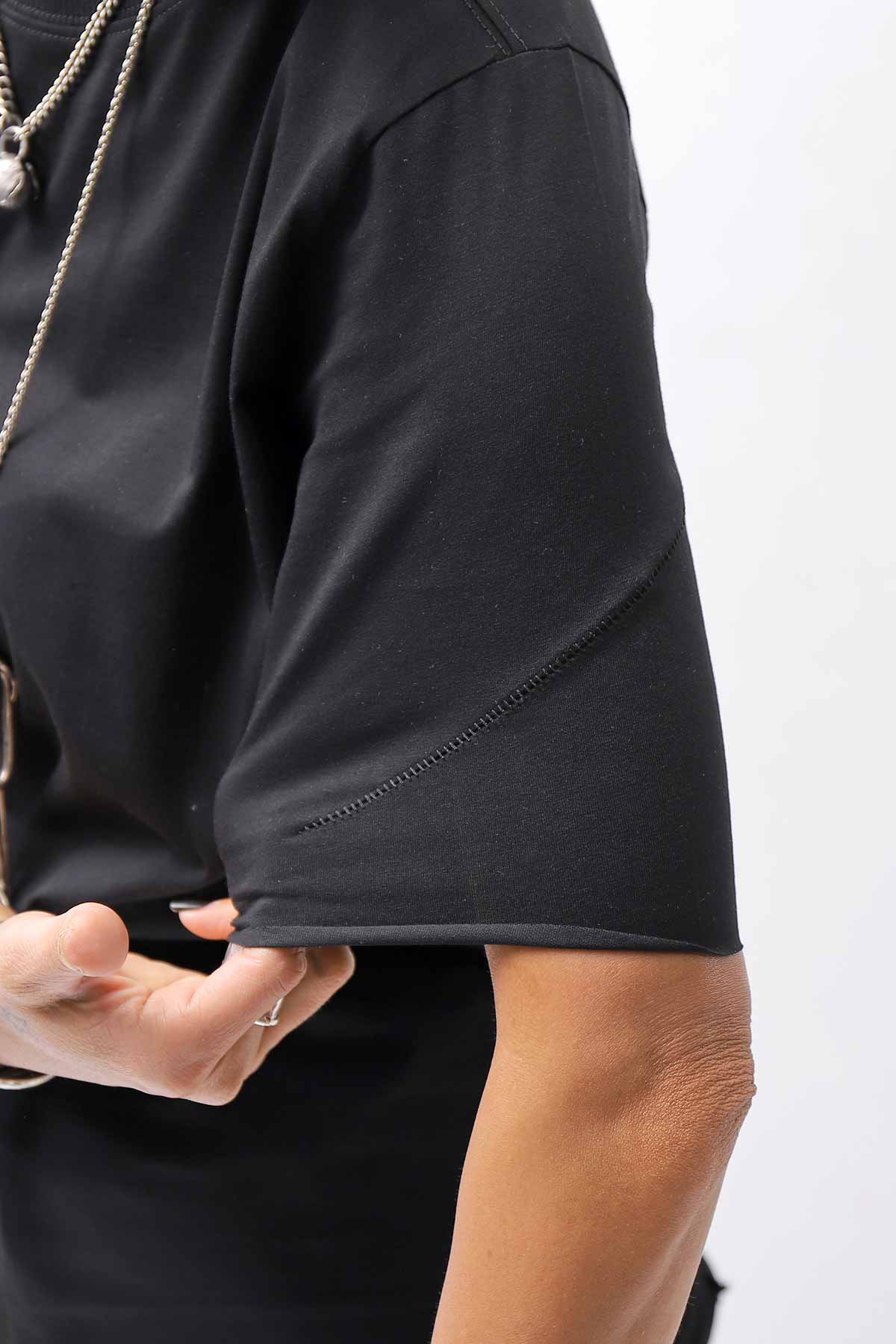 【thom/krom】 UNISEX REGULAR FIT COTTON TEE MTS924_BLACK