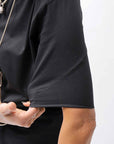 【thom/krom】 UNISEX REGULAR FIT COTTON TEE MTS924_BLACK