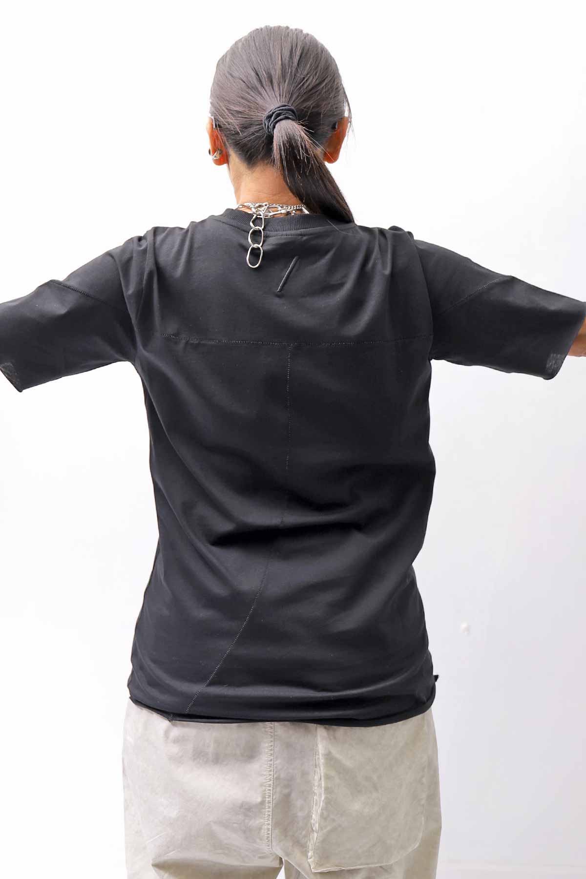 【thom/krom】 UNISEX REGULAR FIT COTTON TEE MTS924_BLACK