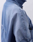 【bajra】 UNISEX OVERSIZED STRETCH DENIM JACKET 143QJ01_BLUE WASH