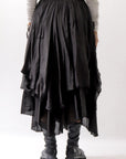 【sanctamuerte】 LAYERED ASYMMETRY SKIRT SM33_BLACK