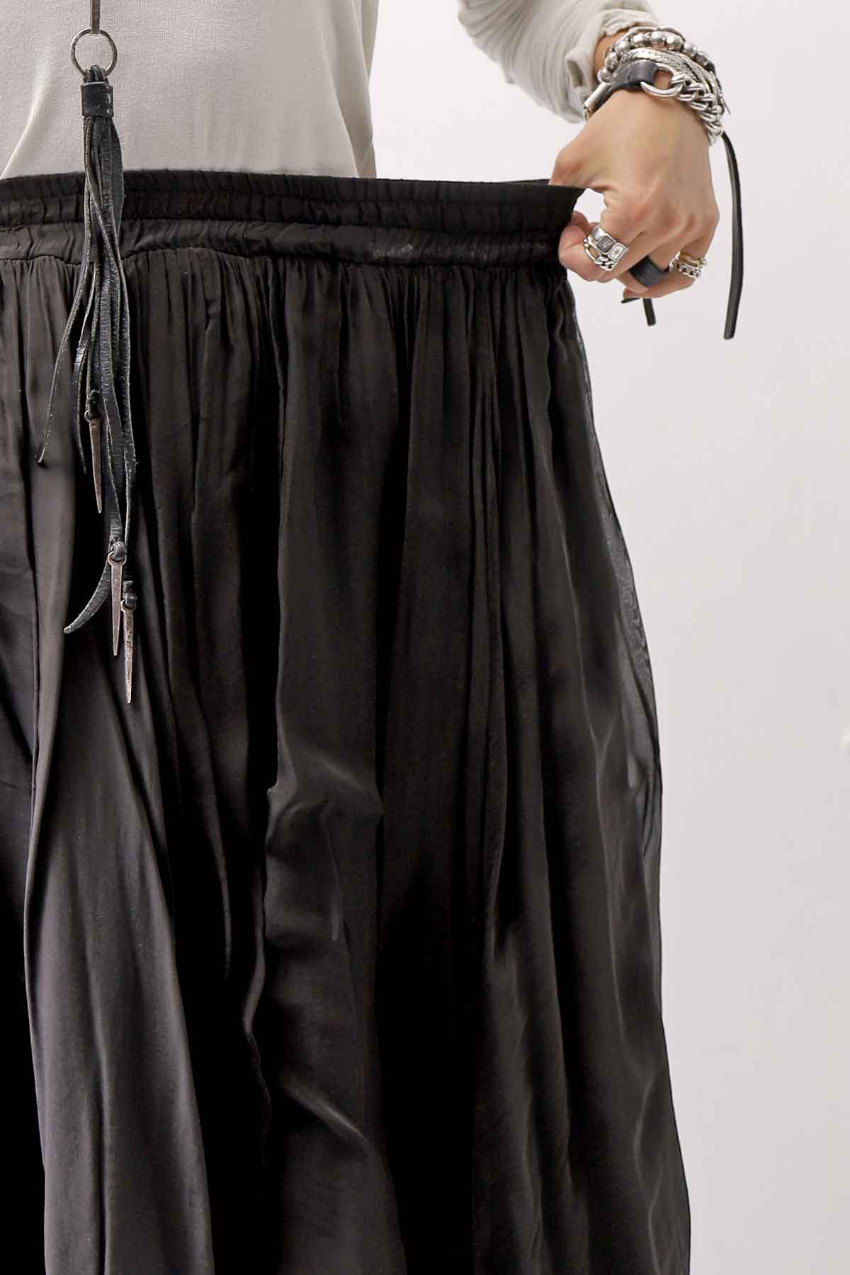 【sanctamuerte】 LAYERED ASYMMETRY SKIRT SM33_BLACK