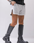 【thom/krom】 LIGHT SWEAT SIDE-CUT SHORTS WST432_SPRAY GREY