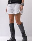 【thom/krom】 LIGHT SWEAT SIDE-CUT SHORTS WST432_SPRAY GREY
