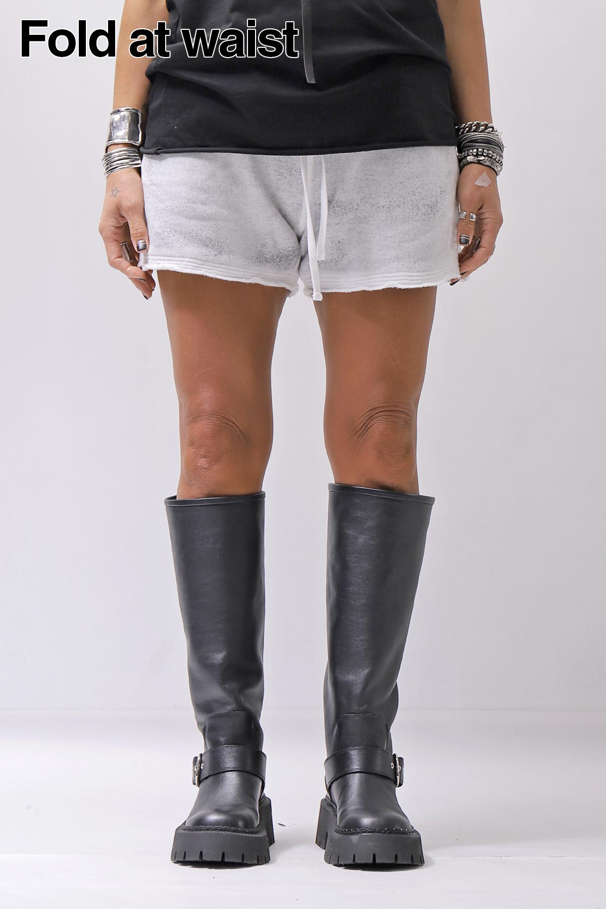 【thom/krom】 LIGHT SWEAT SIDE-CUT SHORTS WST432_SPRAY GREY