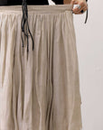 【sanctamuerte】 LAYERED ASYMMETRY SKIRT SM33_SAND SHELL