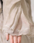 【sanctamuerte】 LAYERED ASYMMETRY SKIRT SM33_SAND SHELL