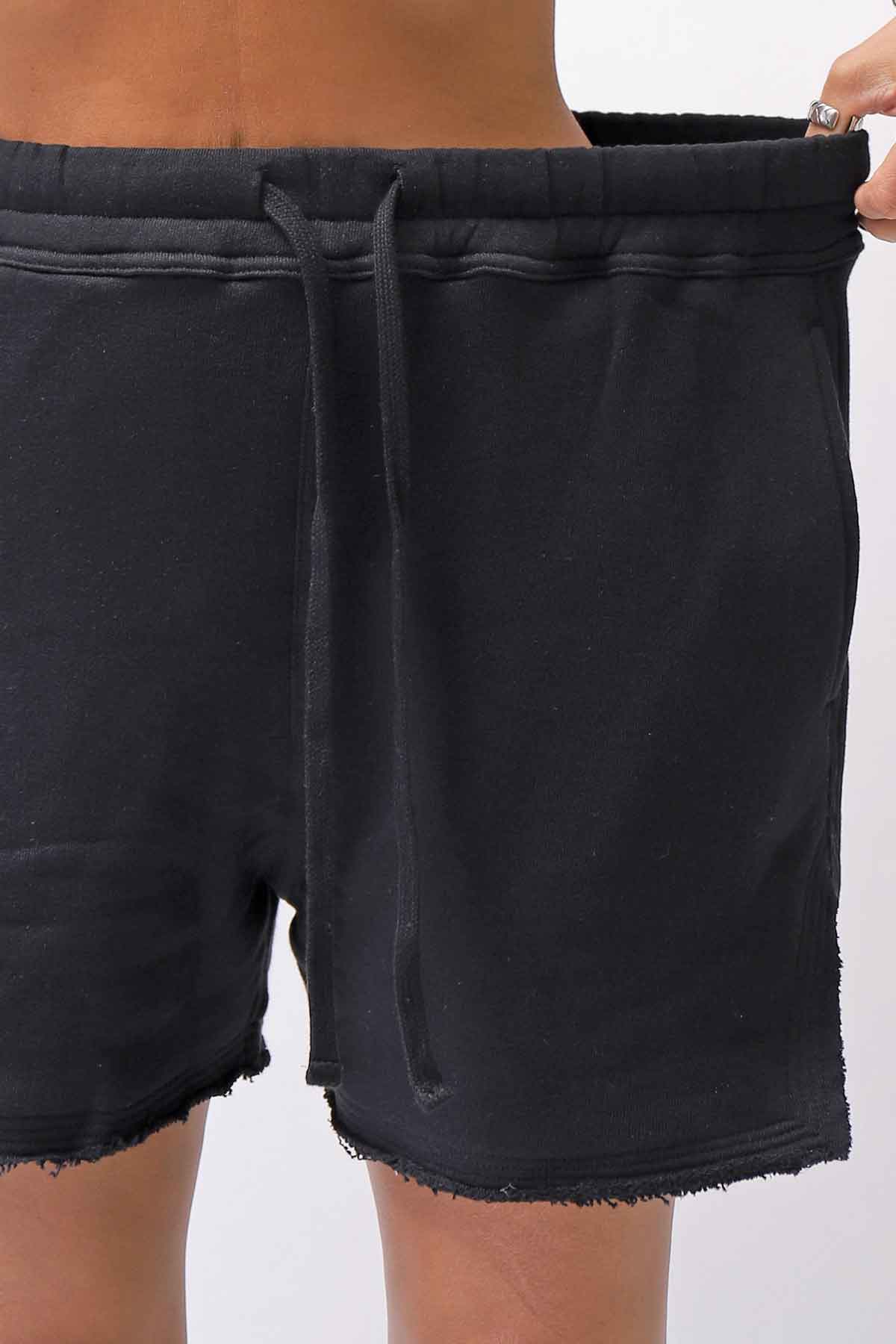 【thom/krom】 LIGHT SWEAT SIDE-CUT SHORTS WST432_BLACK