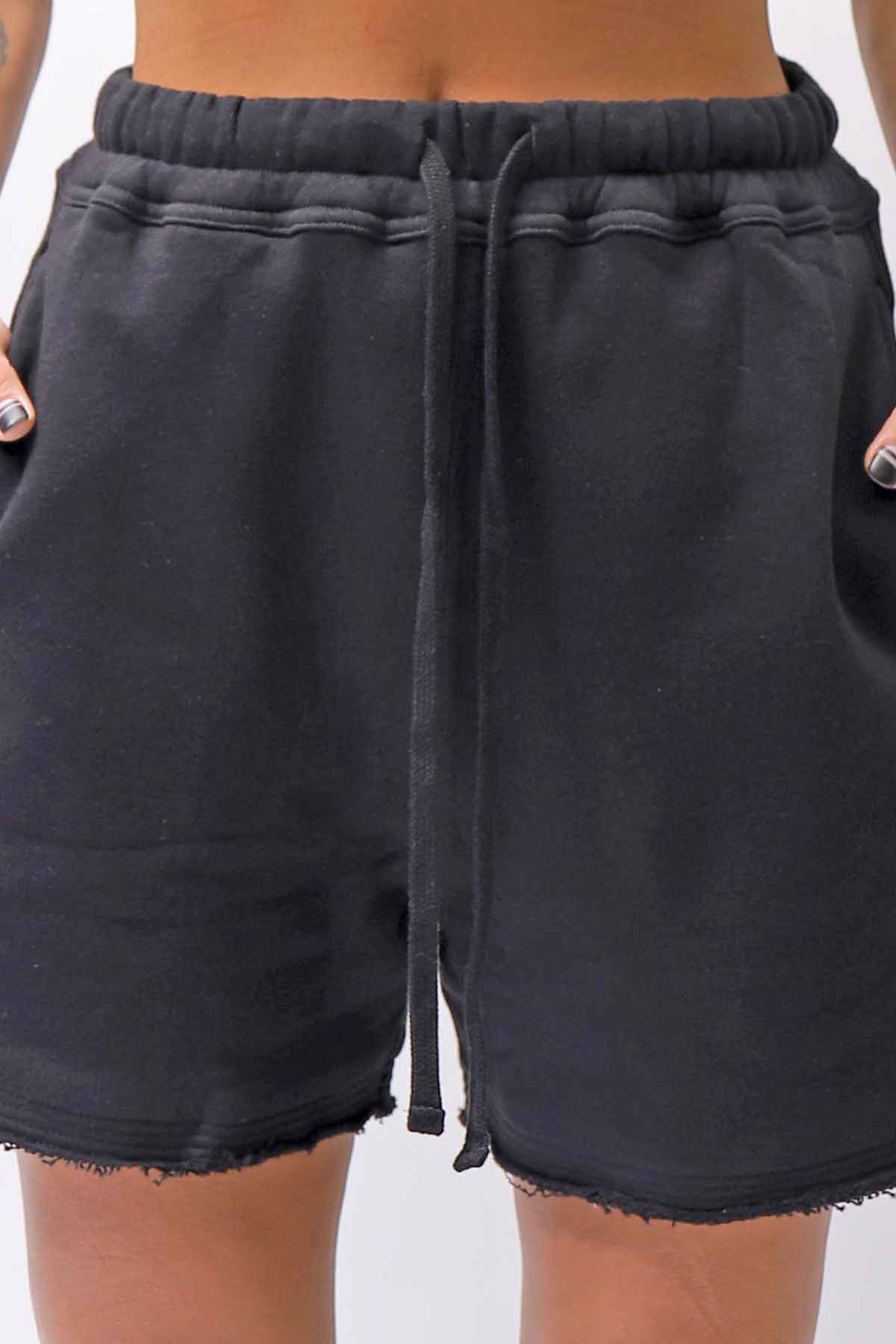 【thom/krom】 LIGHT SWEAT SIDE-CUT SHORTS WST432_BLACK