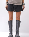 【thom/krom】 LIGHT SWEAT SIDE-CUT SHORTS WST432_BLACK