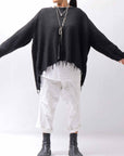 【RUNDHOLZ】 OVERSIZED GRUNGE SILK KNIT_BLACK