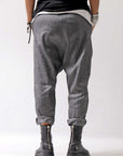 【NOSTRASANTISSIMA】 UNISEX LINEN COTTON SARROUEL PANTS P38_GREY