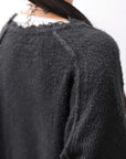 【RUNDHOLZ】 OVERSIZED GRUNGE SILK KNIT_BLACK