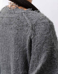 【RUNDHOLZ】 OVERSIZED GRUNGE SILK KNIT_SEAWEED