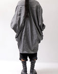 【NOSTRASANTISSIMA】 UNISEX OVAL CARDIGAN JACKET M111_GREY