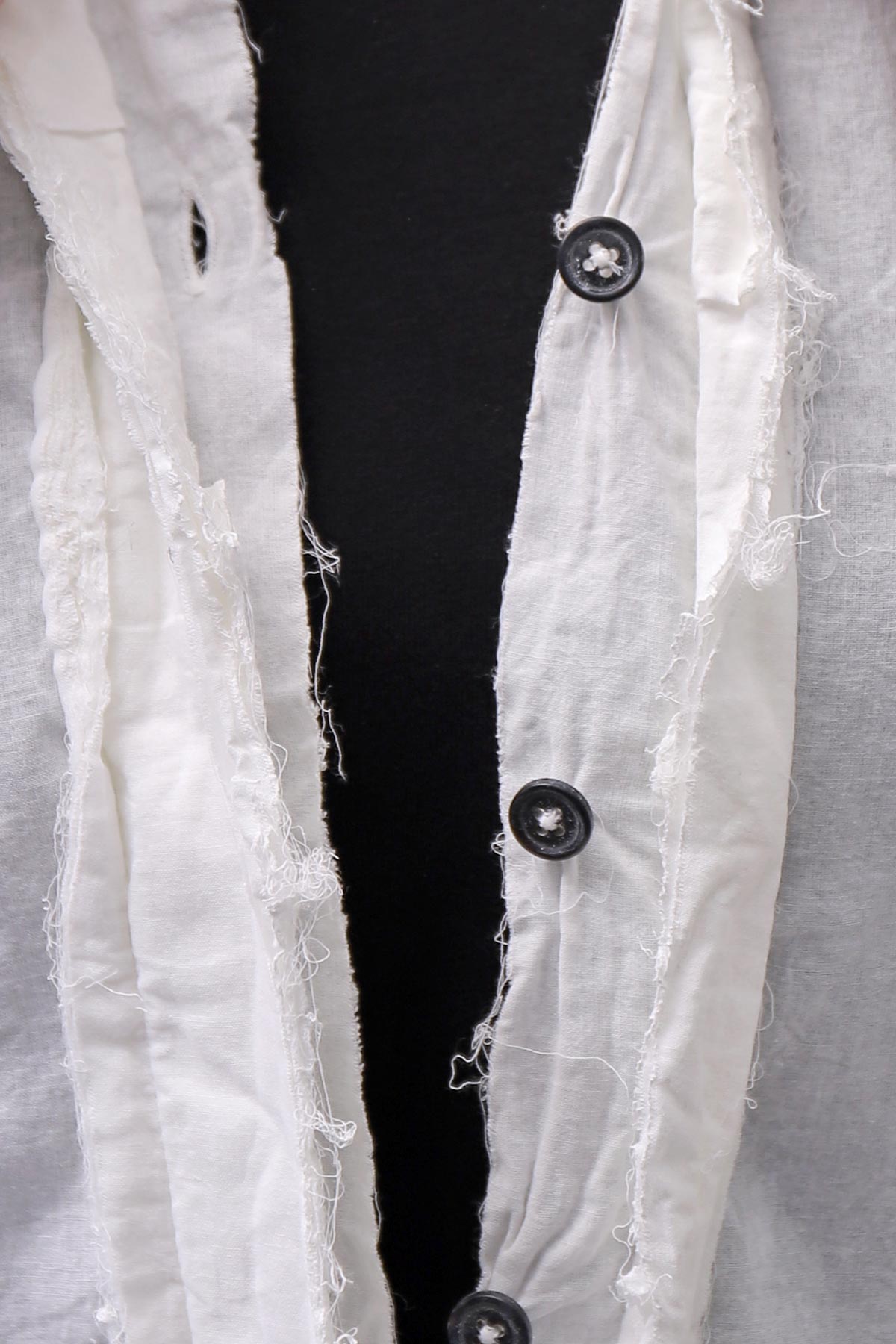 【RUNDHOLZ】 COTTON CHIFFON SHIRT DRESS _SEAFOAM FOG