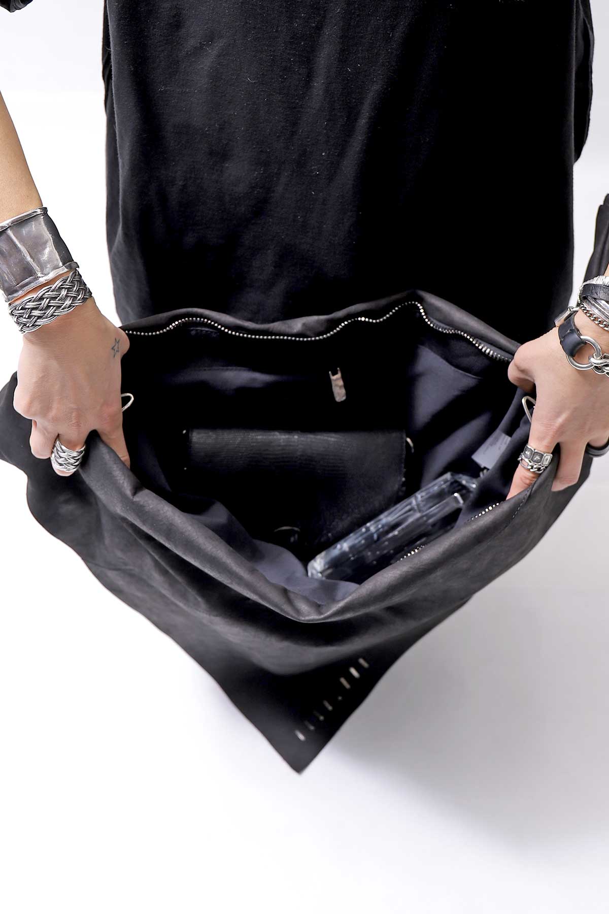 【DANIELE BASTA】 UNISEX COVERED 2WAY BODY&amp;SHOULDER BAG DBM009_BLACK
